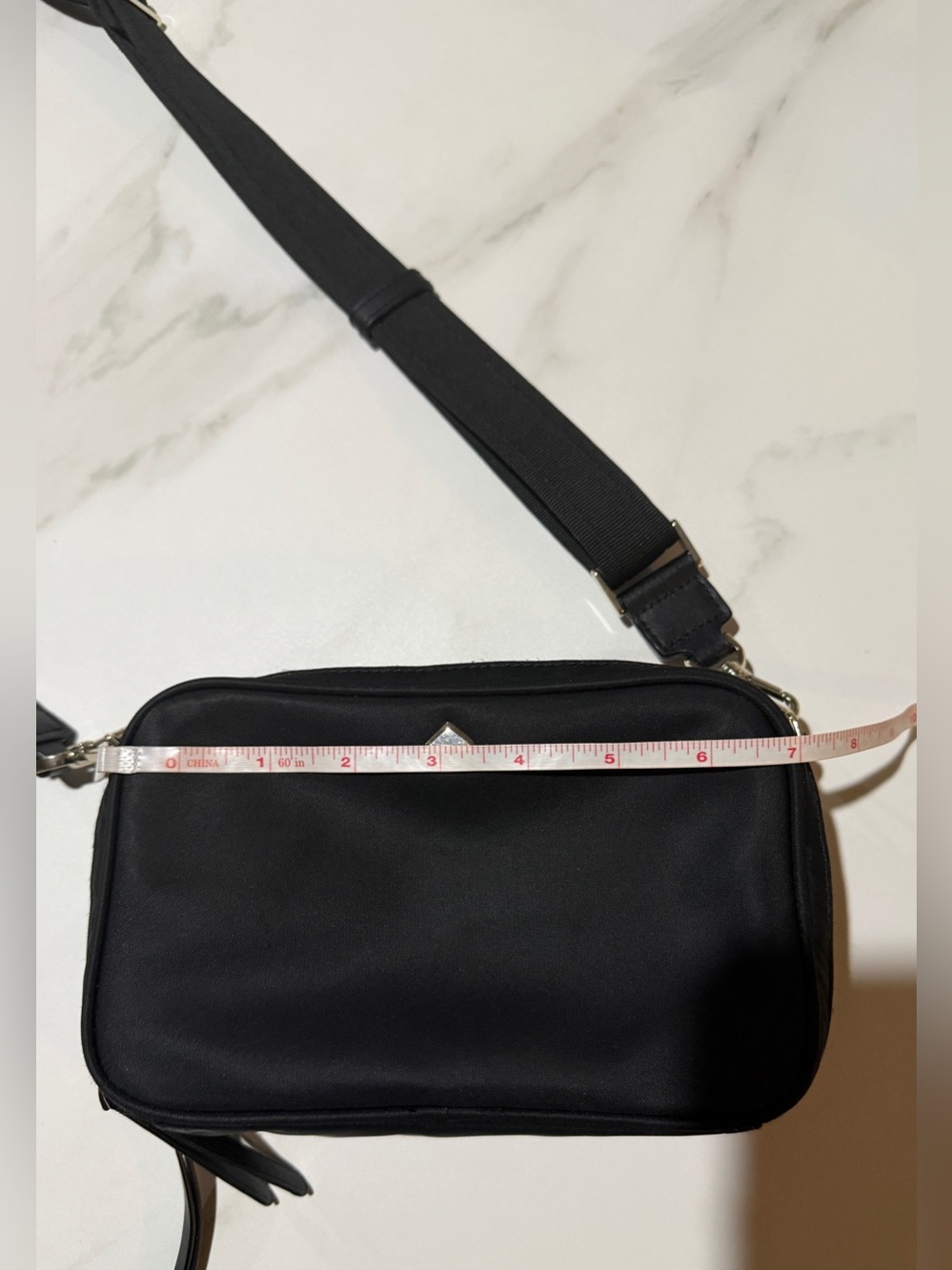 kate spade Black Crossbody with Silver Spade Accent - Picture 8 of 16